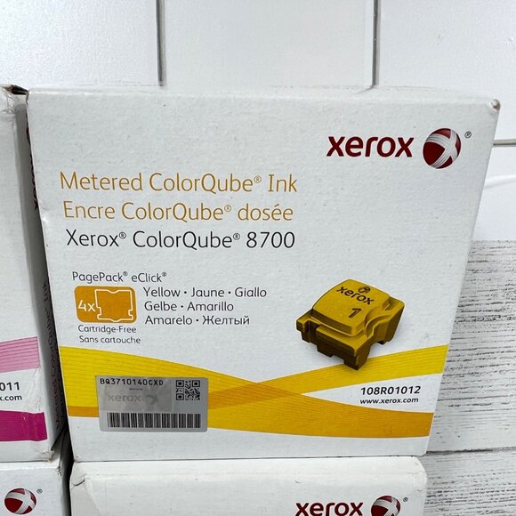 Xerox ColorQube 8700 Metered Color Ink Sticks CMYK Set Cyan Magenta Yellow Black - Picture 3 of 8